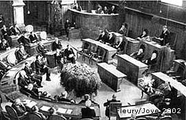 Schweizerischer Nationalfonds zur Förderung der wissenschaftlichen Forschung: Gründungszeremonie am 1. August 1952 in Bern.