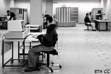 Im Informatikgebäude 1988