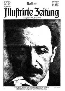 Das erste Popbild von Albert Einstein. Berliner Illustrirte Zeitung vom 14. Dezember 1919.